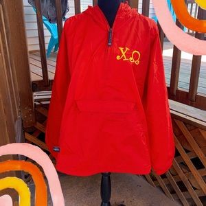 Charles River Chi Omega Half Zip Jacket